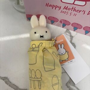 Sold:Cute Yellow Miffy🐰💛Umbrella with Bunny Handle